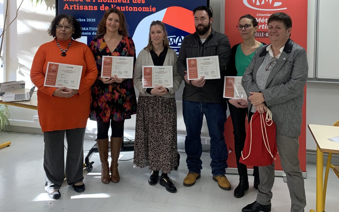 La CMA-NA Charente-Maritime met à l’honneur les nouveaux Artisans de l’Autonomie